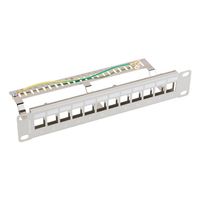 Miniatura 3 de PATCH PANEL LANBERG 12 PUERTOS 1U RACK 10" FTP PARA MODULOS KEYSTONE GRIS