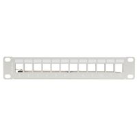 Miniatura 4 de PATCH PANEL LANBERG 12 PUERTOS 1U RACK 10" FTP PARA MODULOS KEYSTONE GRIS