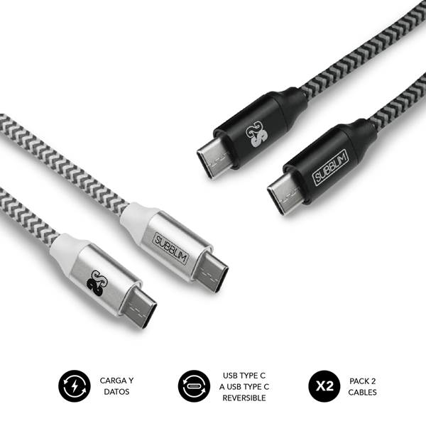cable subblim usb c a usb c