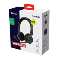 Miniatura 8 de HEADSET TRUST AYDA 25463 WIRELESS SUPRAAURAL MICROFONO CON CANCELACION DE RUIDO Y DIADEMA AJUSTABLE