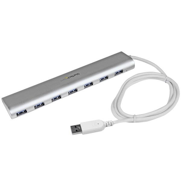 7port usb hub aluminum compact usb 3.0 hub for m ac