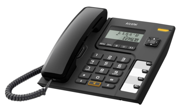 TELEFONO SOBREMESA ALCATEL DEC COMPACTO T56 NEGRO