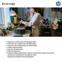 Miniatura 5 de HP  Multifunción A4Wifi Thermal Inkjet Dúplex DeskJet 2910 Inalámbrico All-in-One Color Impresora