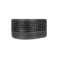 Miniatura 1 de TECLADO LOGITECH WIRELESS WAVE KEYS ERGONOMICO ONDULADO REPOSITOR RECEPTOR BOLT GRAFITO