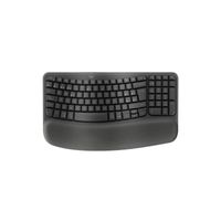 Miniatura 2 de TECLADO LOGITECH WIRELESS WAVE KEYS ERGONOMICO ONDULADO REPOSITOR RECEPTOR BOLT GRAFITO