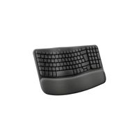 Miniatura 4 de TECLADO LOGITECH WIRELESS WAVE KEYS ERGONOMICO ONDULADO REPOSITOR RECEPTOR BOLT GRAFITO