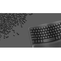 Miniatura 5 de TECLADO LOGITECH WIRELESS WAVE KEYS ERGONOMICO ONDULADO REPOSITOR RECEPTOR BOLT GRAFITO