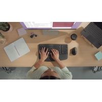 Miniatura 8 de TECLADO LOGITECH WIRELESS WAVE KEYS ERGONOMICO ONDULADO REPOSITOR RECEPTOR BOLT GRAFITO