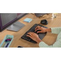 Miniatura 9 de TECLADO LOGITECH WIRELESS WAVE KEYS ERGONOMICO ONDULADO REPOSITOR RECEPTOR BOLT GRAFITO