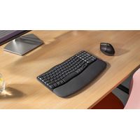 Miniatura 10 de TECLADO LOGITECH WIRELESS WAVE KEYS ERGONOMICO ONDULADO REPOSITOR RECEPTOR BOLT GRAFITO