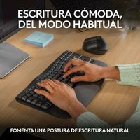 Miniatura 14 de TECLADO LOGITECH WIRELESS WAVE KEYS ERGONOMICO ONDULADO REPOSITOR RECEPTOR BOLT GRAFITO