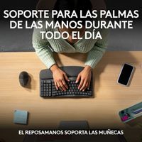 Miniatura 15 de TECLADO LOGITECH WIRELESS WAVE KEYS ERGONOMICO ONDULADO REPOSITOR RECEPTOR BOLT GRAFITO