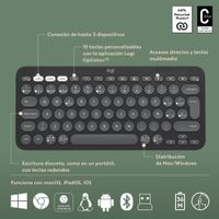 Miniatura 18 de PEBBLE 2 COMBO TONAL GRAPHITE ESP 2.4GHZ/BT 412 UNI V.