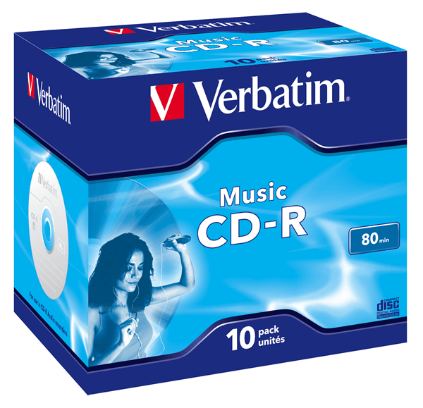 VERBATIM CD-R AUDIO 80m (Pack de 10 unidades)