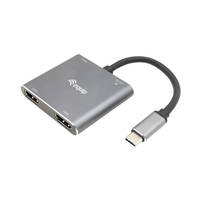 Miniatura 1 de ADAPTADOR USB-C 4IN1  2 X HDMI 4K HUB USB-C CARGA  USB 3.0