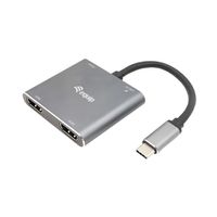 Miniatura 2 de ADAPTADOR USB-C 4IN1  2 X HDMI 4K HUB USB-C CARGA  USB 3.0