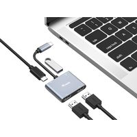 Miniatura 3 de ADAPTADOR USB-C 4IN1  2 X HDMI 4K HUB USB-C CARGA  USB 3.0