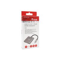 Miniatura 5 de ADAPTADOR USB-C 4IN1  2 X HDMI 4K HUB USB-C CARGA  USB 3.0