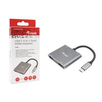 Miniatura 6 de ADAPTADOR USB-C 4IN1  2 X HDMI 4K HUB USB-C CARGA  USB 3.0
