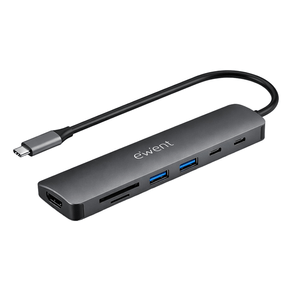 HUB-EWENT-EW1152-USB-C-7-EN-1-HDMI-4K-USB-C-2USB-A-LECTOR-TARJETAS-SD-Y-MIROSD
