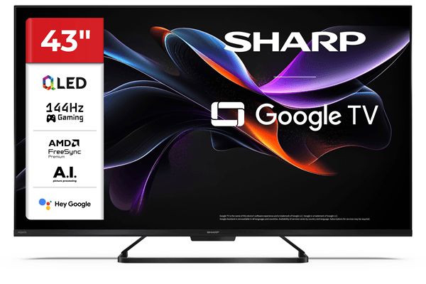 SHARP 43" 43HR7265E QLED 4K Ultra HD