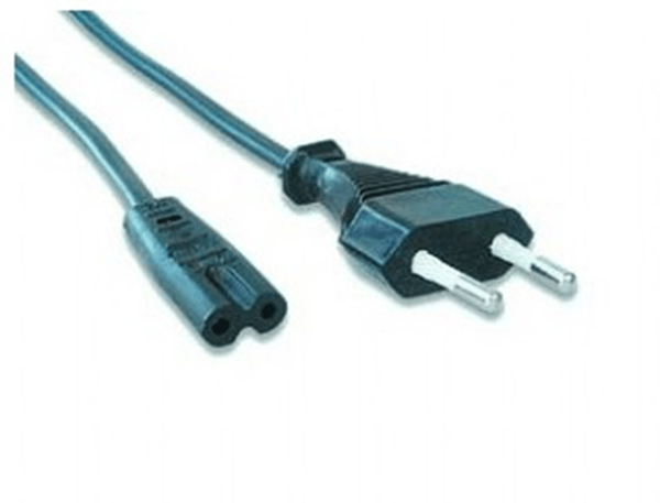Gembird Cable Alimentación Euro 2pin C7 1.8M Negro