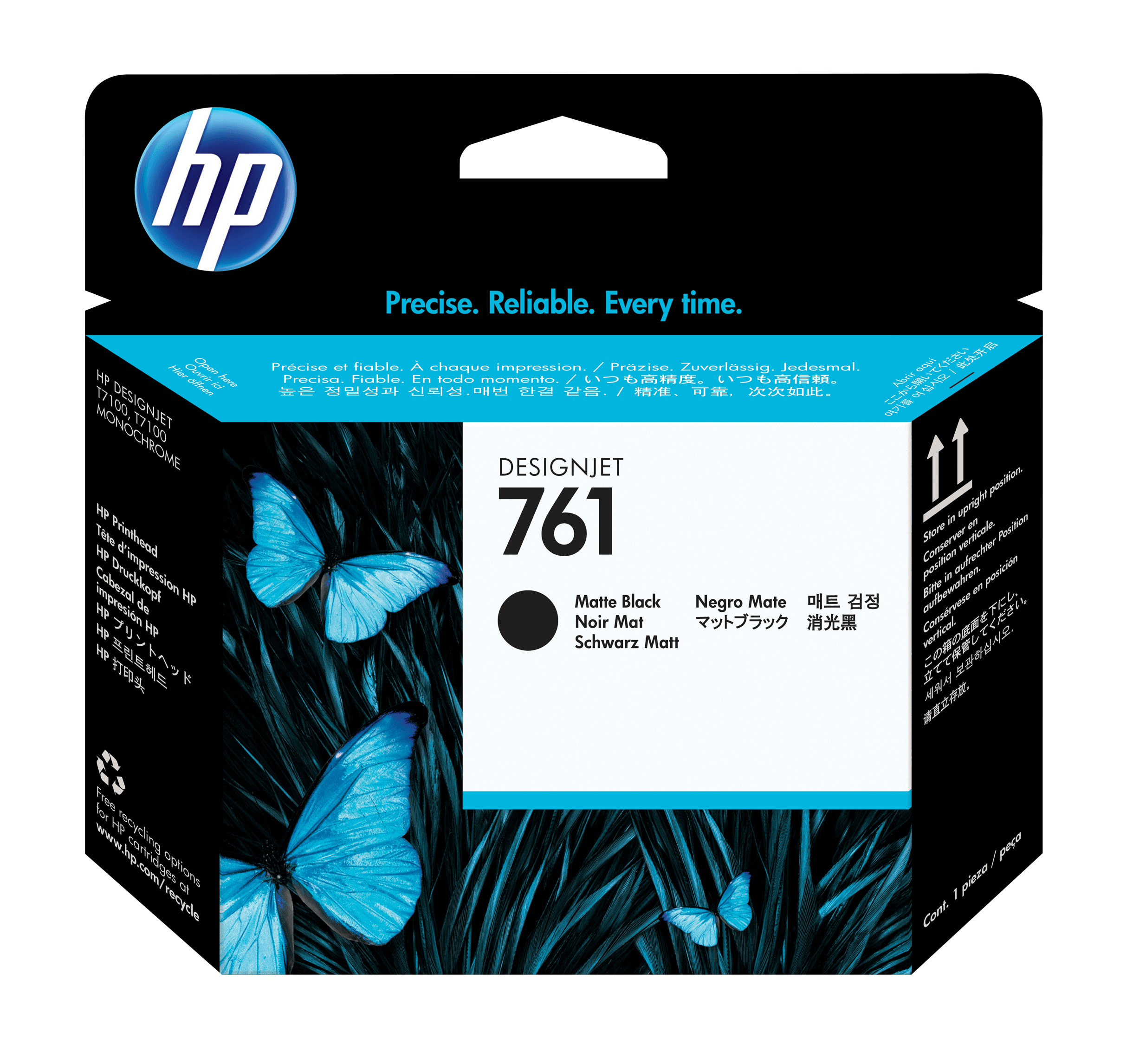 HP Designjet T7100 Cabezal Negro/Negro Mate n?761