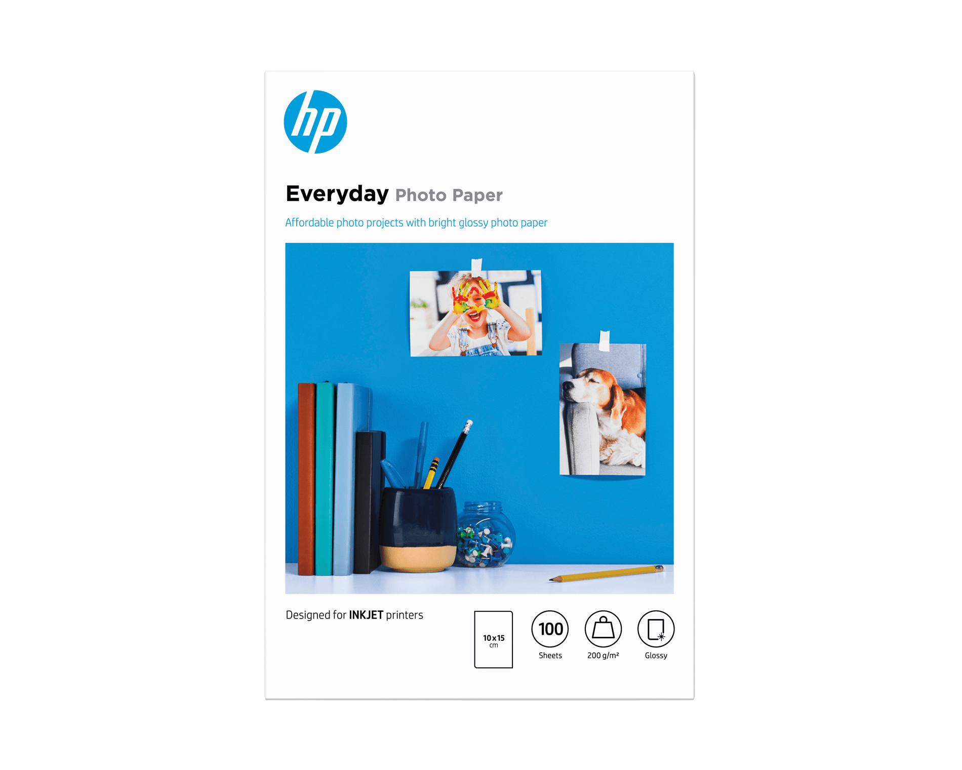 HP Paper/Everyday Glossy Photo 100 10x15
