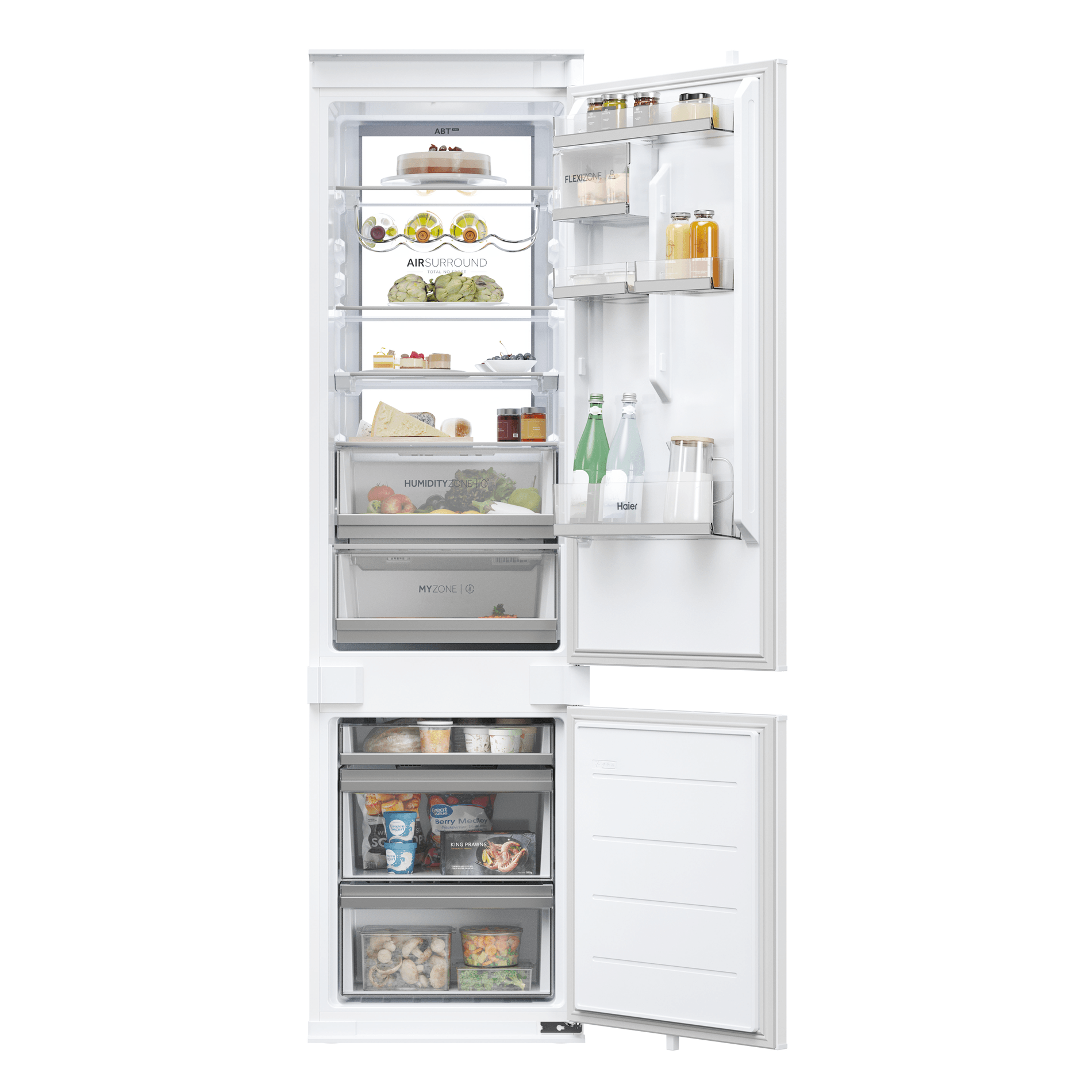 FRIGORIFICO COMBI INTEGRABLE HAIER HBW7519C NOFROST C ALTO 193 CM ANCHO 54 CM