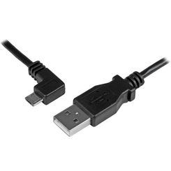 CABLE 1M MICRO USB ACODADO