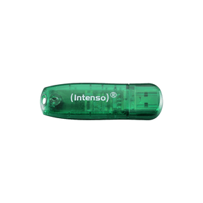 MEMORIA-8-GB-REMOVIBLE-INTENSO-USB-2.0-RAINBOW-LINE-VERDE