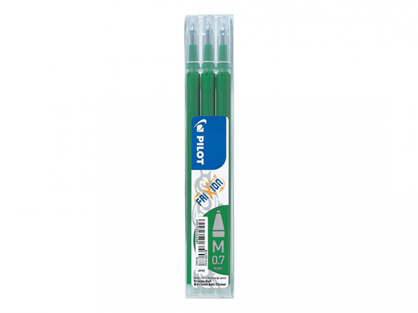 PACK 3 RECAMBIOS FRIXION VERDE PILOT BLS- FR7-V-S3