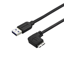 CABLE 0 5M MICROUSB 3 ACODADO
