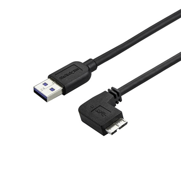 CABLE 0 5M MICROUSB 3 ACODADO