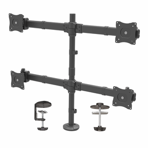 Desk-Mount-Quad-Monitor-Arm---Steel