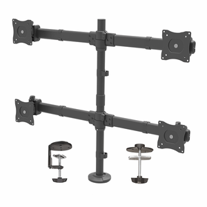 Desk-Mount-Quad-Monitor-Arm---Steel
