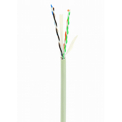 CABLE RED GEMBIRD UTP CAT6 TRENZADO CCA AWG24 BOBINA 305M GRIS