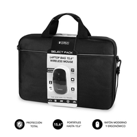 Miniatura 1 de MALETIN + RATON USB PORTATIL 15,6´´ SUBBLIM SELECT NEGRO