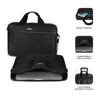 Miniatura 3 de MALETIN + RATON USB PORTATIL 15,6´´ SUBBLIM SELECT NEGRO