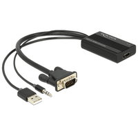 Miniatura 1 de ADAPTADOR VGA A HDMI CON AUDIO+USB DELOCK 62597