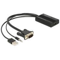 Miniatura 2 de ADAPTADOR VGA A HDMI CON AUDIO+USB DELOCK 62597