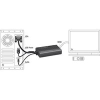 Miniatura 3 de ADAPTADOR VGA A HDMI CON AUDIO+USB DELOCK 62597
