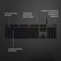 Miniatura 10 de TECLADO MECANICO GAMING LOGITECH G512 CARBON RGB GX BROWN