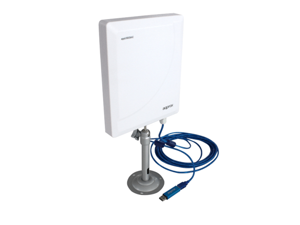 TARJETA DE RED INAL. APPROX USB2.0 150MBPS APPUSB26AC ANTENA 26DBI DIRECCIONAL EXTERIOR