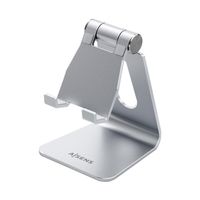 Miniatura 2 de AISENS Soporte De Sobremesa Tamaño M Ajustable (1 Pivote) Para Movil / Tablet, Plata