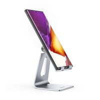 Miniatura 4 de AISENS Soporte De Sobremesa Tamaño M Ajustable (1 Pivote) Para Movil / Tablet, Plata