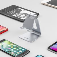 Miniatura 6 de AISENS Soporte De Sobremesa Tamaño M Ajustable (1 Pivote) Para Movil / Tablet, Plata