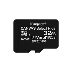 MEMORIA 32 GB MICRO SDHC KINGSTON UHS-I CANVAS SELECT PLUS CLASE 10 + ADAPTADOR SD