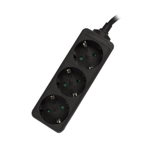 EWENT-REGLETA-DE-3-TOMAS-SHUCKO-16A-COLOR-NEGRO