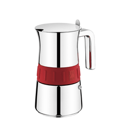 CAFETERA ITALIANA BRA A170567 6 TZ. ELEGANCE RED